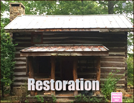 Historic Log Cabin Restoration  Little River, Alabama
